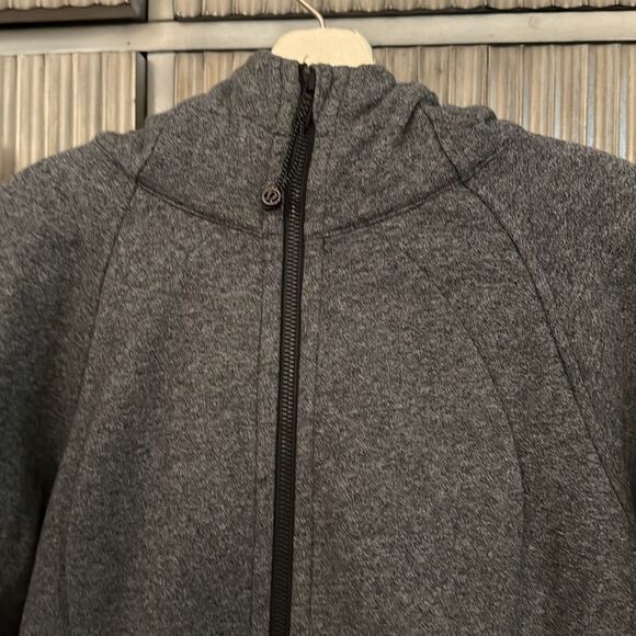 Lululemon Zippered Hoodie Sweatshirt grey size 8 - Picture 4 of 11